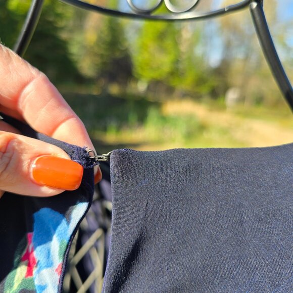 Lauren Ralph Lauren Navy Floral dress, size 12, VGUC - Picture 6 of 7